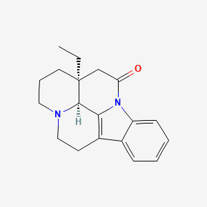 Chemical structure of (-)-Eburnamonine