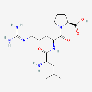 Chemical structure of H-Leu-arg-pro-OH