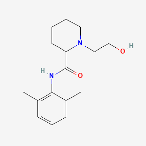 Chemical structure of Droxicainide