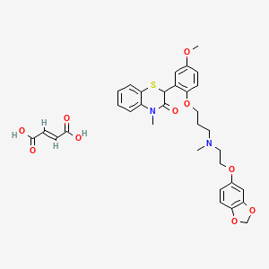 Chemical structure of Semotiadil recemate fumarate