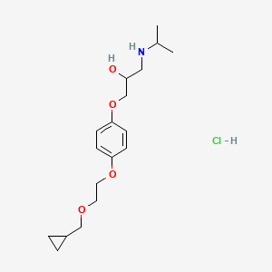 Chemical structure of Cicloprolol hydrochloride