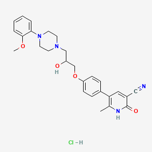 Chemical structure of Saterinone hydrochloride