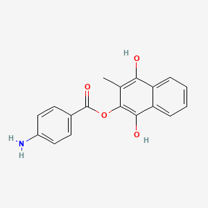 Chemical structure of Aminaphthone