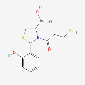 Chemical structure of Rentiapril racemate (SA-446 racemate)