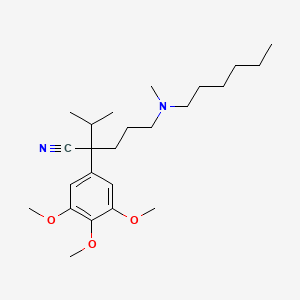 Chemical structure of Nexopamil racemate
