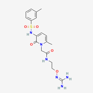 Chemical structure of RWJ-445167 (3DP-10017)