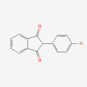 Chemical structure of Bromindione (Fluidane)