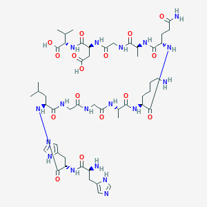 Chemical structure of Fibrinogen Binding Inhibitor Peptide
