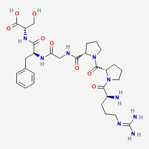 Chemical structure of Bradykinin 1-6