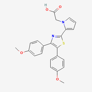 Chemical structure of desethyl KB 3022
