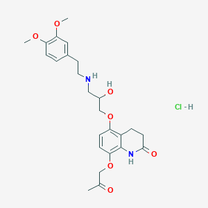 Chemical structure of Bometolol Hydrochloride