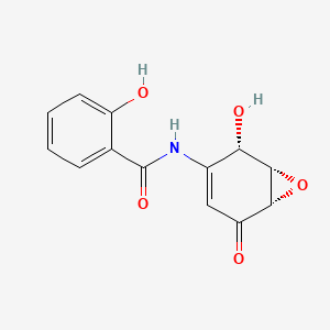 Chemical structure of Dehydroxymethylepoxyquinomicin