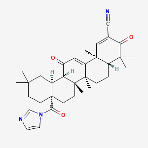 Chemical structure of CDDO-Im (RTA-403)