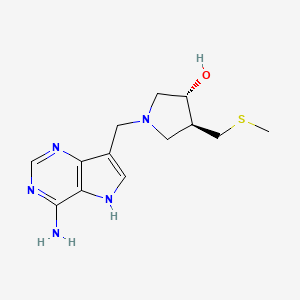 Chemical structure of MT-DADMe-ImmA (Methylthio-DADMe-Immucillin A)