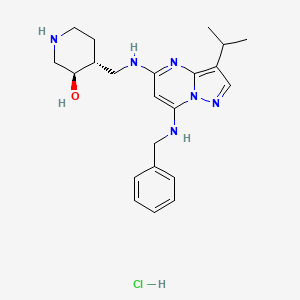 Chemical structure of CT7001 hydrochloride