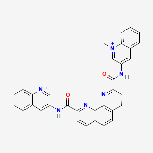 Chemical structure of Phen-DC3 Trifluoromethanesulfonate (Phen-DC3 Triflate)