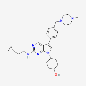 Chemical structure of MRX-2843 (UNC2371)