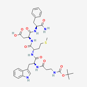 Chemical structure of Pentagastrin (ICI-50123)