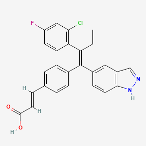 Chemical structure of Brilanestrant