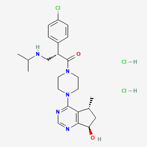 Chemical structure of Ipatasertib dihydrochloride
