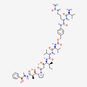 Chemical structure of VC-Pab-mmae