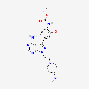 Chemical structure of eCF506
