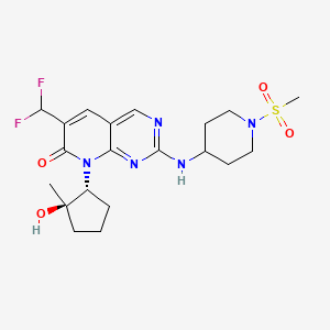 Chemical structure of Ebvaciclib