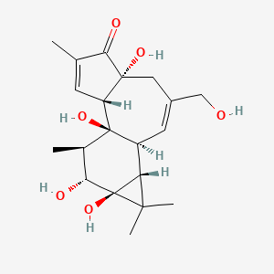 Chemical structure of Phorbol (4β-Phorbol)