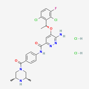 Chemical structure of Ensartinib Hydrochloride