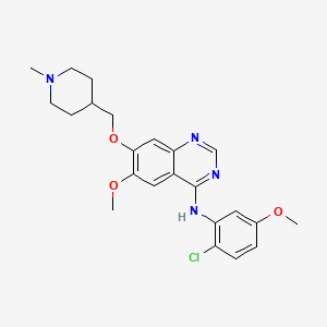 Chemical structure of AZM475271 (M475271)
