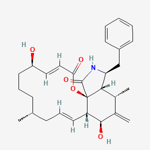 Chemical structure of Cytochalasin B
