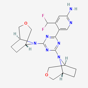 Chemical structure of PQR620