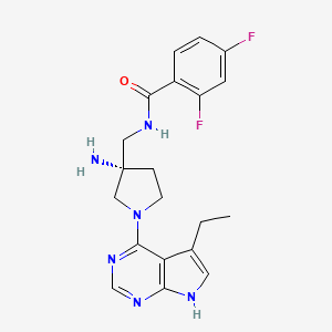 Chemical structure of PF-AKT400 (AKT protein kinase inhibitor)