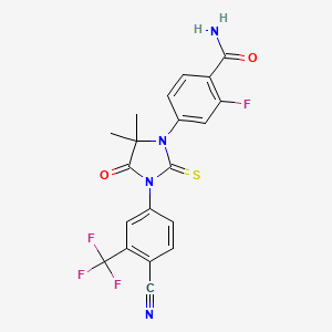 Chemical structure of N-Desmethylenzalutamide