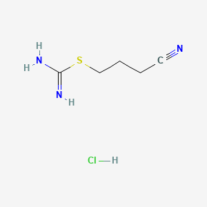 Chemical structure of 4-Isothioureidobutyronitrile Hydrochloride