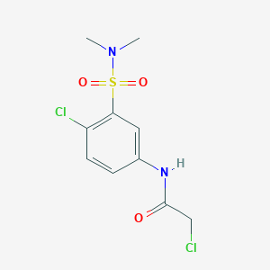 Chemical structure of GSTO1-IN-1