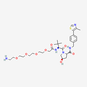 Chemical structure of (S,R,S)-Ahpc-peg4-NH2