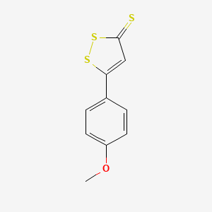 Chemical structure of Anethole trithione