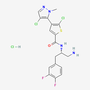 Chemical structure of GSK2110183 hydrochloride