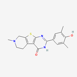 Chemical structure of FL-411 (BRD4-IN-1)