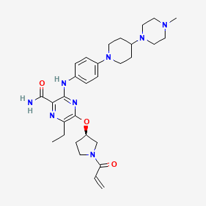 Chemical structure of Naquotinib
