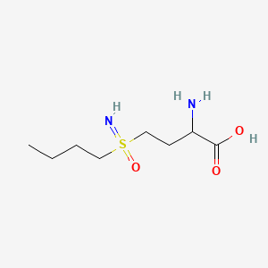 Chemical structure of 2-amino-4-(S-butylsulfonimidoyl)butanoic acid