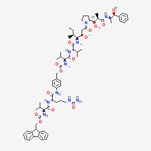 Chemical structure of Fmoc-Val-Cit-PAB-MMAE