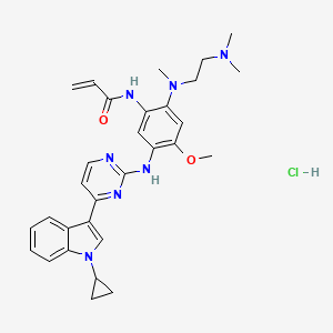 Chemical structure of HS-10296 hydrochloride