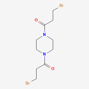 Chemical structure of Pipobroman