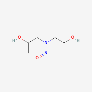 Chemical structure of N-Bis(2-hydroxypropyl)nitrosamine