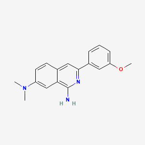 Chemical structure of 3-arylisoquinolinamine derivative