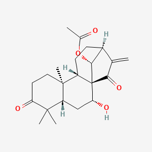 Chemical structure of Glaucocalyxin B