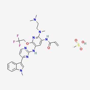 Chemical structure of AST2818 mesylate