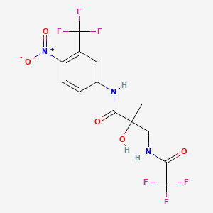 Chemical structure of Fluridil